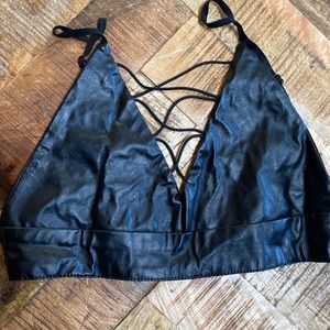 Black Crisscross Bralette